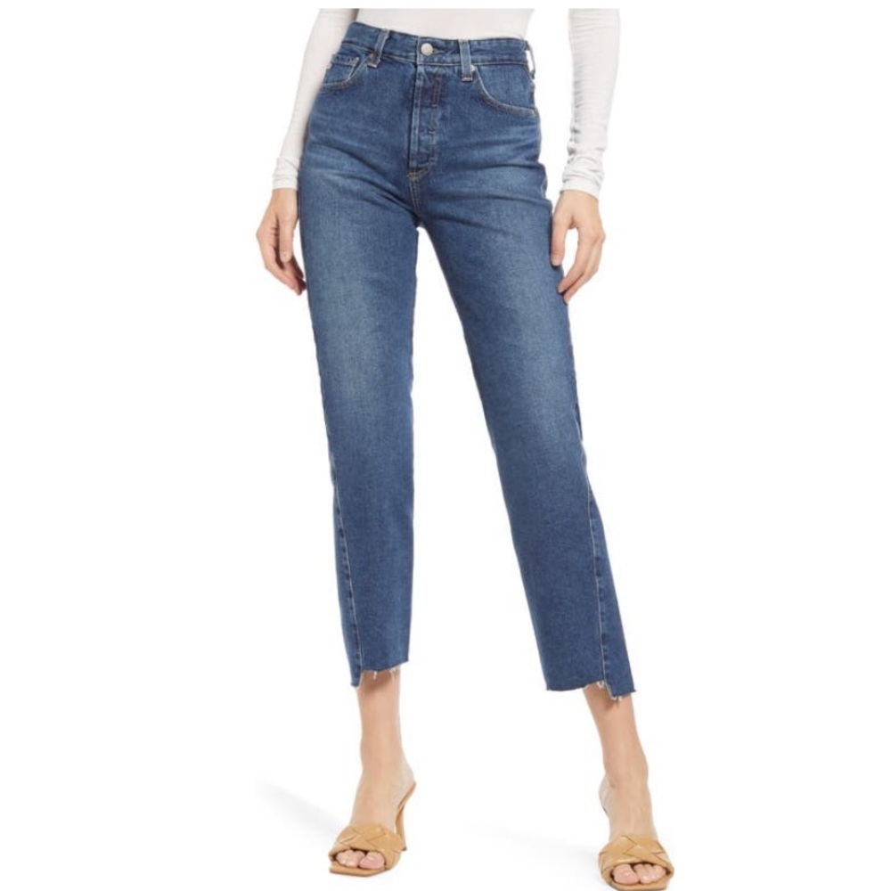 NWT AG Adriano Goldschmied Twisted Alexxis High-Rise Vintage Fit Jeans